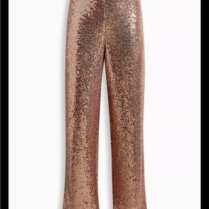NWT Torrid Rose Gold Sequin Women’s Wide Leg Pants-Size 3